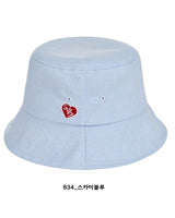 [VARZAR] Heart Logo Oxford Over Fit Bucket Hat 3色 - コクモト KOCUMOTO