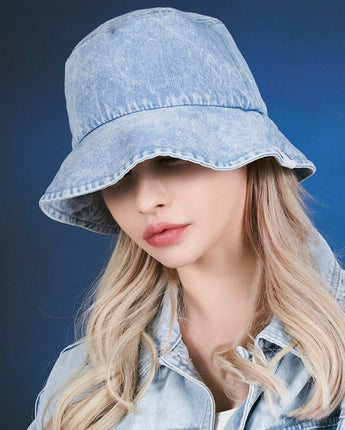 [VARZAR] Stone wash denim bucket hat 2色 - コクモト KOCUMOTO