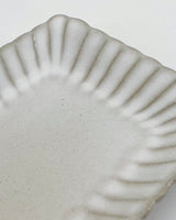 [VBC CASA] Fondaco Pleated /Scallop Small Square bowl/plate 4色 食器セット 韓国人気 家の贈り物 誕生日プレゼント キッチン用品 陶器 高級インテリア - コクモト KOCUMOTO