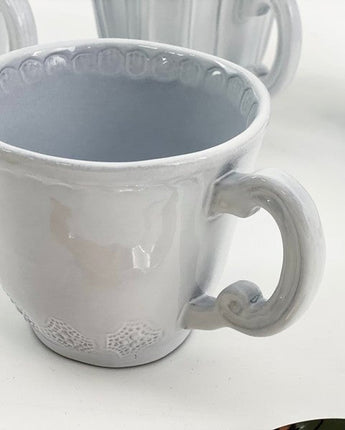 [VBC CASA] Incanto Lace/Stripe/Pleated Mug マグカップ 食器セット 韓国人気 家の贈り物 誕生日プレゼント キッチン用品 陶器 高級インテリア - コクモト KOCUMOTO