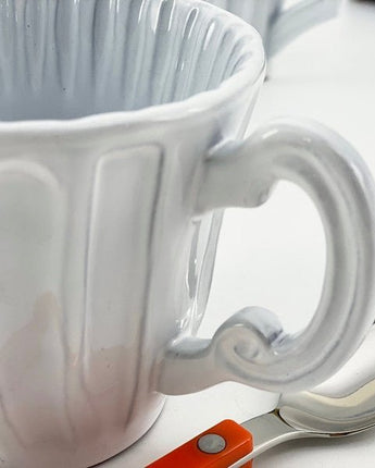 [VBC CASA] Incanto Lace/Stripe/Pleated Mug マグカップ 食器セット 韓国人気 家の贈り物 誕生日プレゼント キッチン用品 陶器 高級インテリア - コクモト KOCUMOTO