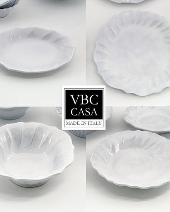 [VBC CASA] Incanto Ruffle Oval/Cereal/Salad/Dinner/Pasta - bowl/plate/dish 皿 食器セット 韓国人気 家の贈り物 誕生日プレゼント キッチン用品 陶器 高級インテリア - コクモト KOCUMOTO