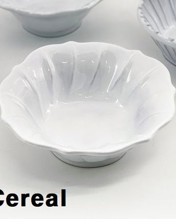 [VBC CASA] Incanto Ruffle Oval/Cereal/Salad/Dinner/Pasta - bowl/plate/dish 皿 食器セット 韓国人気 家の贈り物 誕生日プレゼント キッチン用品 陶器 高級インテリア - コクモト KOCUMOTO