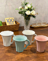 [VBC CASA] Lace Mug 4色 マグカップ 食器セット 韓国人気 家の贈り物 誕生日プレゼント キッチン用品 陶器 高級インテリア - コクモト KOCUMOTO