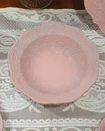 [VBC CASA] Lace Small round/Cereal bowl 4色 皿 食器セット 韓国人気 家の贈り物 誕生日プレゼント キッチン用品 陶器 高級インテリア - コクモト KOCUMOTO