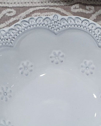 [VBC CASA] Lace Small round/Cereal bowl 4色 皿 食器セット 韓国人気 家の贈り物 誕生日プレゼント キッチン用品 陶器 高級インテリア - コクモト KOCUMOTO