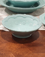 [VBC CASA] Lace Small round/Cereal bowl 4色 皿 食器セット 韓国人気 家の贈り物 誕生日プレゼント キッチン用品 陶器 高級インテリア - コクモト KOCUMOTO