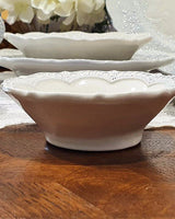 [VBC CASA] Lace Small round/Cereal bowl 4色 皿 食器セット 韓国人気 家の贈り物 誕生日プレゼント キッチン用品 陶器 高級インテリア - コクモト KOCUMOTO