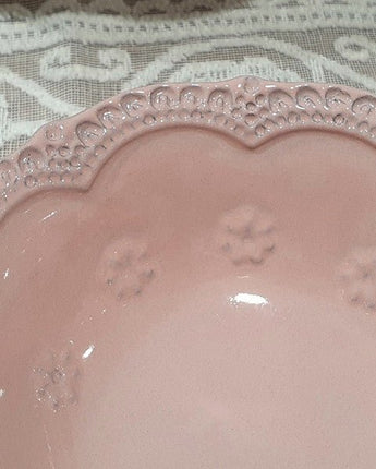 [VBC CASA] Lace Small round/Cereal bowl 4色 皿 食器セット 韓国人気 家の贈り物 誕生日プレゼント キッチン用品 陶器 高級インテリア - コクモト KOCUMOTO