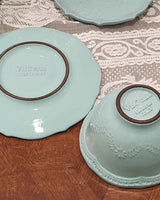 [VBC CASA] Lace tea cup + saucer 4色 マグカップ 食器セット 韓国人気 家の贈り物 誕生日プレゼント キッチン用品 陶器 高級インテリア - コクモト KOCUMOTO