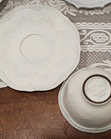 [VBC CASA] Lace tea cup + saucer 4色 マグカップ 食器セット 韓国人気 家の贈り物 誕生日プレゼント キッチン用品 陶器 高級インテリア - コクモト KOCUMOTO