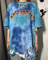 [VINSEIANG]韓国ファッションレタリングタイダイTシャツ - コクモト KOCUMOTO