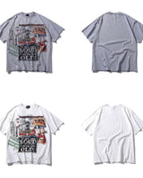 [VINSEIANG]韓国ファッションオールドスクールプリンティングルーズフィットTシャツ - コクモト KOCUMOTO