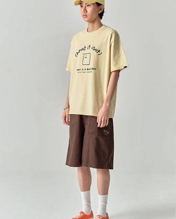 [WHAT IT ISNT] Blooming Shmoo Arch Logo Short Sleeve 3色 デイリー 韓国人気 - コクモト KOCUMOTO