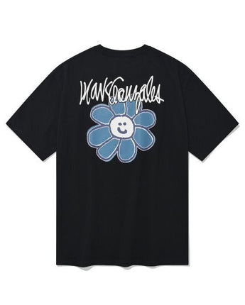 [WHAT IT ISNT] M/G FLORY LOGO SHORT SLEEVE 3色 デイリー 韓国人気 男女共用 - コクモト KOCUMOTO