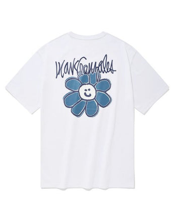 [WHAT IT ISNT] M/G FLORY LOGO SHORT SLEEVE 3色 デイリー 韓国人気 男女共用 - コクモト KOCUMOTO