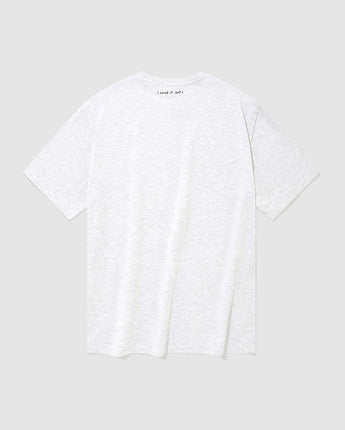 [WHAT IT ISNT] M/G One Tone Big Angel Short Sleeve 2色 デイリー 韓国人気 男女共用 - コクモト KOCUMOTO