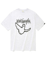 [WHAT IT ISNT] M/G One Tone Big Angel Short Sleeve 2色 デイリー 韓国人気 男女共用 - コクモト KOCUMOTO