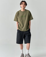 [WHAT IT ISNT] Tone On Tone Typo Logo Short Sleeve 3色 デイリー 韓国人気 男女共用 - コクモト KOCUMOTO