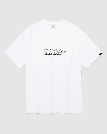 [WHAT IT ISNT] Tone On Tone Typo Logo Short Sleeve 3色 デイリー 韓国人気 男女共用 - コクモト KOCUMOTO