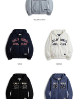 [WHO.A.U] Signature patch hood zip-up (起毛) 5色 新商品 韓国ファッション 韓国人気 男女共用 カップルアイテム 肝節期 日常服 ストリートファッション 学生ファッション - コクモト KOCUMOTO