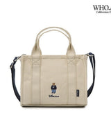 [WHO.A.U] Steve square canvas tote bag (S) 3色 新商品 韓国ファッション 韓国人気 - コクモト KOCUMOTO