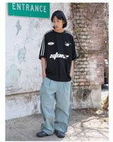 [XTONZ] Sporty round short sleeve t-shirt 3色 大学生ファッション/韓国ファッション/人気ブランド/ 男女共用/カップル - コクモト KOCUMOTO