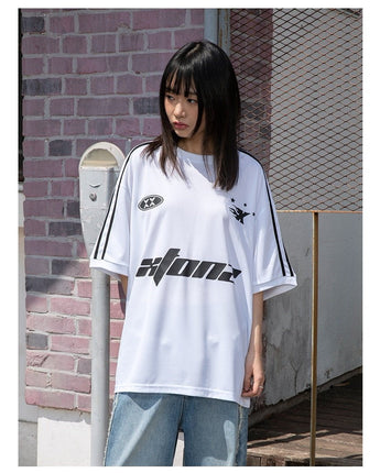 [XTONZ] Sporty round short sleeve t-shirt 3色 大学生ファッション/韓国ファッション/人気ブランド/ 男女共用/カップル - コクモト KOCUMOTO