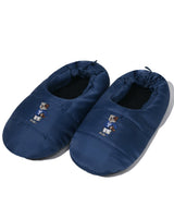 [YALE] 23F/W EMBROIDERY DAN PADDED LOUNGE SHOES _ NAVY 冬の靴 防寒化 屋内化 - コクモト KOCUMOTO