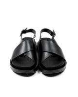 [YASE] Office sandals leather black 549 - コクモト KOCUMOTO