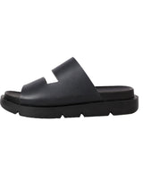 [YASE] Santorini slide leather black 551 - コクモト KOCUMOTO